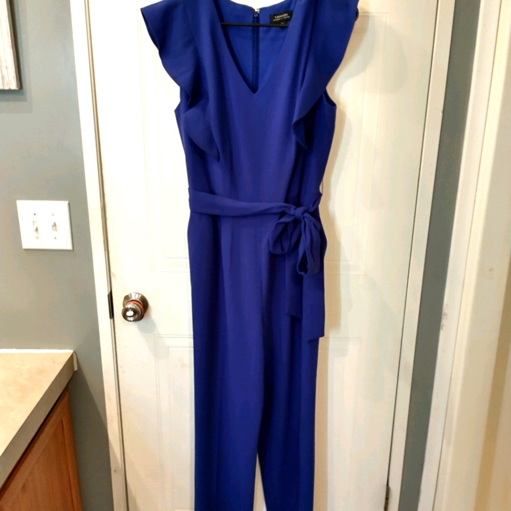 Tahari Flutter sleeve jumpsuit